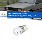 0 Retromarcia LED Hyundai Pony X-2 1989 - 1995: P21W BackBeam P21W: Led BackBeam v2.0 Cannone Luce Retromarcia Canbus