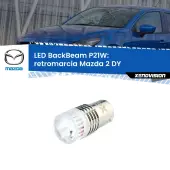 0 Retromarcia LED Mazda 2 DY 2003 - 2007: P21W BackBeam P21W: Led BackBeam v2.0 Cannone Luce Retromarcia Canbus