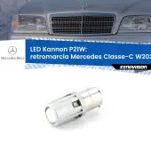 0 Retromarcia LED Mercedes Classe-C W202 1993 - 2000: P21W Kannon P21W: Lampadina retromarcia LED Kannon