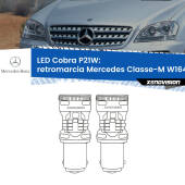 0 Retromarcia LED Mercedes Classe-M W164 prima serie: P21W Cobra P21W: LED Cobra 6000k (Coppia)