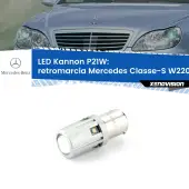 0 Retromarcia LED Mercedes Classe-S W220 1998 - 2005: P21W Kannon P21W: Lampadina retromarcia LED Kannon