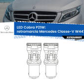 0 Retromarcia LED Mercedes Classe-V W447 prima serie: P21W Cobra P21W: LED Cobra 6000k (Coppia)