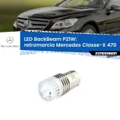 0 Retromarcia LED Mercedes Classe-X 470 2017 in poi: P21W BackBeam P21W: Led BackBeam v2.0 Cannone Luce Retromarcia Canbus