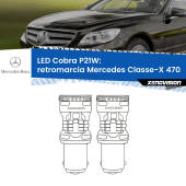 0 Retromarcia LED Mercedes Classe-X 470 2017 in poi: P21W Cobra P21W: LED Cobra 6000k (Coppia)
