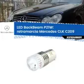 0 Retromarcia LED Mercedes CLK C209 2002 - 2009: P21W BackBeam P21W: Led BackBeam v2.0 Cannone Luce Retromarcia Canbus