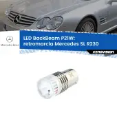 0 Retromarcia LED Mercedes SL R230 2001 - 2012: P21W BackBeam P21W: Led BackBeam v2.0 Cannone Luce Retromarcia Canbus