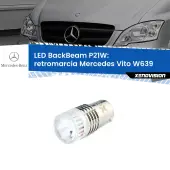 0 Retromarcia LED Mercedes Vito W639 2003 - 2012: P21W BackBeam P21W: Led BackBeam v2.0 Cannone Luce Retromarcia Canbus