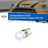 0 Retromarcia LED Mini Cooper F55 F56 2013 - 2017: P21W BackBeam P21W: Led BackBeam v2.0 Cannone Luce Retromarcia Canbus