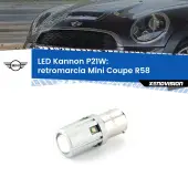 0 Retromarcia LED Mini Coupe R58 2011 - 2010: P21W Kannon P21W: Lampadina retromarcia LED Kannon