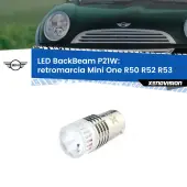 0 Retromarcia LED Mini One R50 R52 R53 2001 - 2004: P21W BackBeam P21W: Led BackBeam v2.0 Cannone Luce Retromarcia Canbus