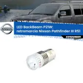 0 Retromarcia LED Nissan Pathfinder III R51 2005 - 2011: P21W BackBeam P21W: Led BackBeam v2.0 Cannone Luce Retromarcia Canbus