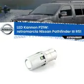 0 Retromarcia LED Nissan Pathfinder III R51 2005 - 2011: P21W Kannon P21W: Lampadina retromarcia LED Kannon