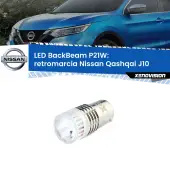 0 Retromarcia LED Nissan Qashqai J10 2007 - 2013: P21W BackBeam P21W: Led BackBeam v2.0 Cannone Luce Retromarcia Canbus