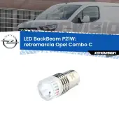 0 Retromarcia LED Opel Combo C  2001 - 2011: P21W BackBeam P21W: Led BackBeam v2.0 Cannone Luce Retromarcia Canbus