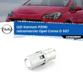 0 Retromarcia LED Opel Corsa D S07 3 porte: P21W Kannon P21W: Lampadina retromarcia LED Kannon