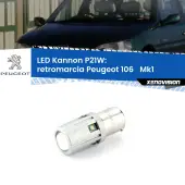 0 Retromarcia LED Peugeot 106 Mk1 1991 - 1996: P21W Kannon P21W: Lampadina retromarcia LED Kannon