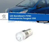 0 Retromarcia LED Peugeot 206 1998 - 2009: P21W BackBeam P21W: Led BackBeam v2.0 Cannone Luce Retromarcia Canbus