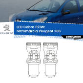 0 Retromarcia LED Peugeot 206 1998 - 2009: P21W Cobra P21W: LED Cobra 6000k (Coppia)