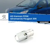 0 Retromarcia LED Peugeot 206 1998 - 2009: P21W Kannon P21W: Lampadina retromarcia LED Kannon