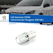 0 Retromarcia LED Peugeot 308 Mk1 2007 - 2012: P21W Kannon P21W: Lampadina retromarcia LED Kannon