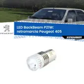 0 Retromarcia LED Peugeot 405  1987 - 1997: P21W BackBeam P21W: Led BackBeam v2.0 Cannone Luce Retromarcia Canbus