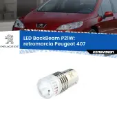 0 Retromarcia LED Peugeot 407 2004 - 2011: P21W BackBeam P21W: Led BackBeam v2.0 Cannone Luce Retromarcia Canbus