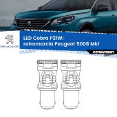 0 Retromarcia LED Peugeot 5008 Mk1 2009 - 2016: P21W Cobra P21W: LED Cobra 6000k (Coppia)