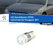 0 Retromarcia LED Peugeot 607 2000 - 2010: P21W BackBeam P21W: Led BackBeam v2.0 Cannone Luce Retromarcia Canbus