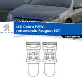 0 Retromarcia LED Peugeot 607 2000 - 2010: P21W Cobra P21W: LED Cobra 6000k (Coppia)