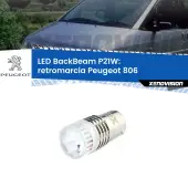 0 Retromarcia LED Peugeot 806 1994 - 2002: P21W BackBeam P21W: Led BackBeam v2.0 Cannone Luce Retromarcia Canbus