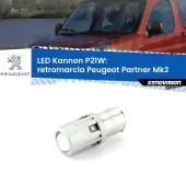 0 Retromarcia LED Peugeot Partner Mk2 2008 - 2016: P21W Kannon P21W: Lampadina retromarcia LED Kannon