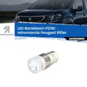 0 Retromarcia LED Peugeot Rifter 2018 in poi: P21W BackBeam P21W: Led BackBeam v2.0 Cannone Luce Retromarcia Canbus