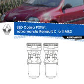 0 Retromarcia LED Renault Clio II Mk2 1998 - 2004: P21W Cobra P21W: LED Cobra 6000k (Coppia)