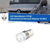 0 Retromarcia LED Renault Master III Mk3 2010 in poi: P21W BackBeam P21W: Led BackBeam v2.0 Cannone Luce Retromarcia Canbus
