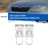 0 Retromarcia LED Skoda Fabia II 5J 2006 - 2014: P21W Cobra P21W: LED Cobra 6000k (Coppia)
