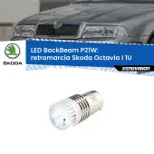 0 Retromarcia LED Skoda Octavia I 1U 1996 - 2010: P21W BackBeam P21W: Led BackBeam v2.0 Cannone Luce Retromarcia Canbus