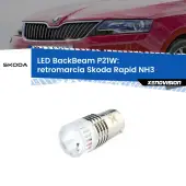 0 Retromarcia LED Skoda Rapid NH3 2012 - 2021: P21W BackBeam P21W: Led BackBeam v2.0 Cannone Luce Retromarcia Canbus