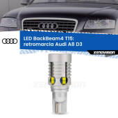 0 Retromarcia LED T15 BackBeam4 per Audi A8 D3 2002 - 2009 T15: Lampadina LED BackBeam v4.0