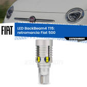 0 Retromarcia LED T15 BackBeam4 per Fiat 500 2015 - 2022 T15: Lampadina LED BackBeam v4.0