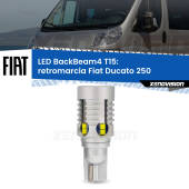 0 Retromarcia LED T15 BackBeam4 per Fiat Ducato 250 2014 - 2018 T15: Lampadina LED BackBeam v4.0
