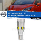 0 Retromarcia LED T15 BackBeam4 per Nissan Micra V K14 2016 in poi T15: Lampadina LED BackBeam v4.0