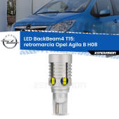 0 Retromarcia LED T15 BackBeam4 per Opel Agila B H08 2008 - 2014 T15: Lampadina LED BackBeam v4.0