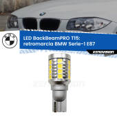0 Retromarcia LED T15 BackBeamPRO per BMW Serie-1 E87 2007 - 2012 T15: BackBeamPRO LED Retromarcia Philips 15W Canbus
