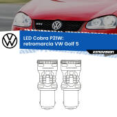 0 Retromarcia LED VW Golf 5 2003 - 2009: P21W Cobra P21W: LED Cobra 6000k (Coppia)