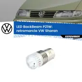 0 Retromarcia LED VW Sharan  1995 - 2010: P21W BackBeam P21W: Led BackBeam v2.0 Cannone Luce Retromarcia Canbus