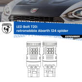 0 Retronebbia LED Abarth 124 spider  2016 - 2019: T20 Bolt T20: LED Bolt Rossi (Coppia)