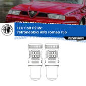 0 Retronebbia LED Alfa romeo 155  1992 - 1997: P21W Bolt P21W: LED Bolt Rossi (Coppia)