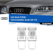 0 Retronebbia LED Audi A6 C6 prima serie: P21W Bolt P21W: LED Bolt Rossi (Coppia)