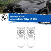 0 Retronebbia LED BMW X5 E70 2006 - 2013: P21W Bolt P21W: LED Bolt Rossi (Coppia)