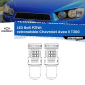 0 Retronebbia LED Chevrolet Aveo II T300 2011 - 2021: P21W Bolt P21W: LED Bolt Rossi (Coppia)